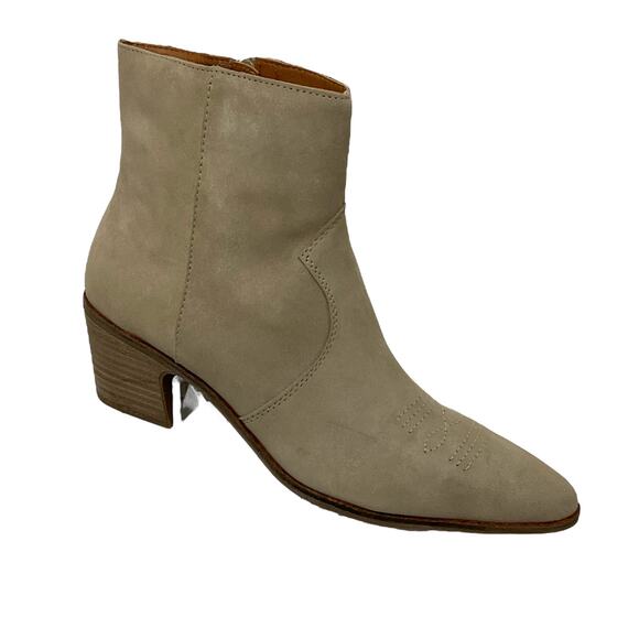 Lucky Brand Women's Goddiy Suede Western Booties Size 9 1/2 - Picture 1 of 6